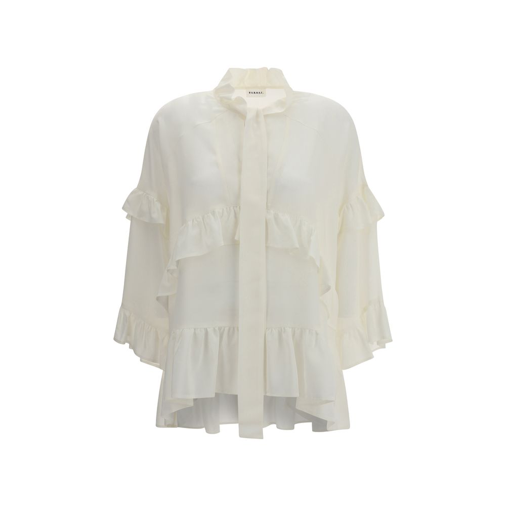 Blouse P.A.R.O.S.H. Ruffle en soie