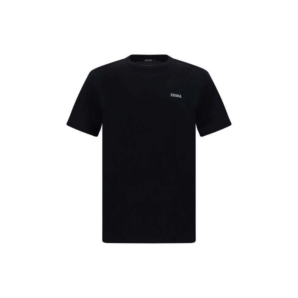 T-Shirt Zegna avec monogramme contrastant blanc