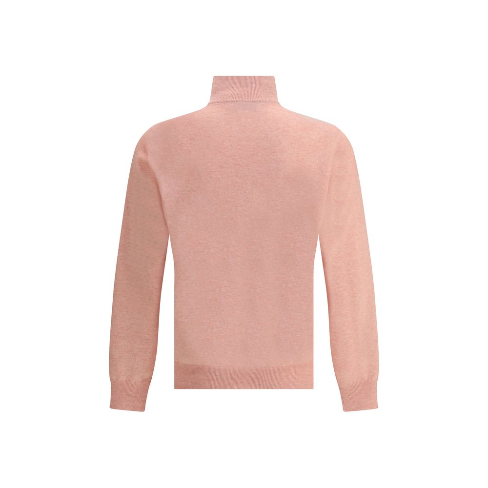 Pull Brunello Cucinelli à col haut gris