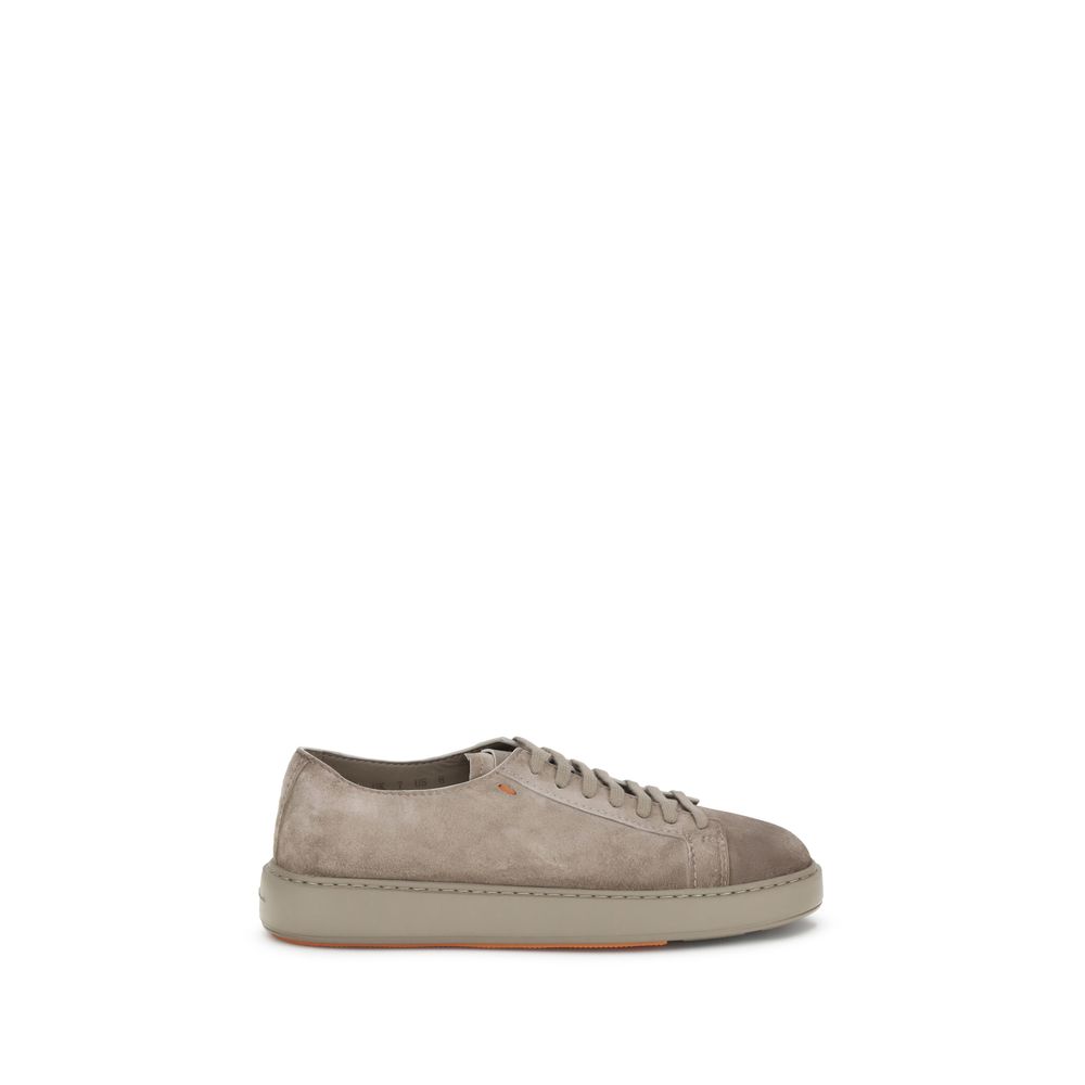 Baskets Santoni en daim orange