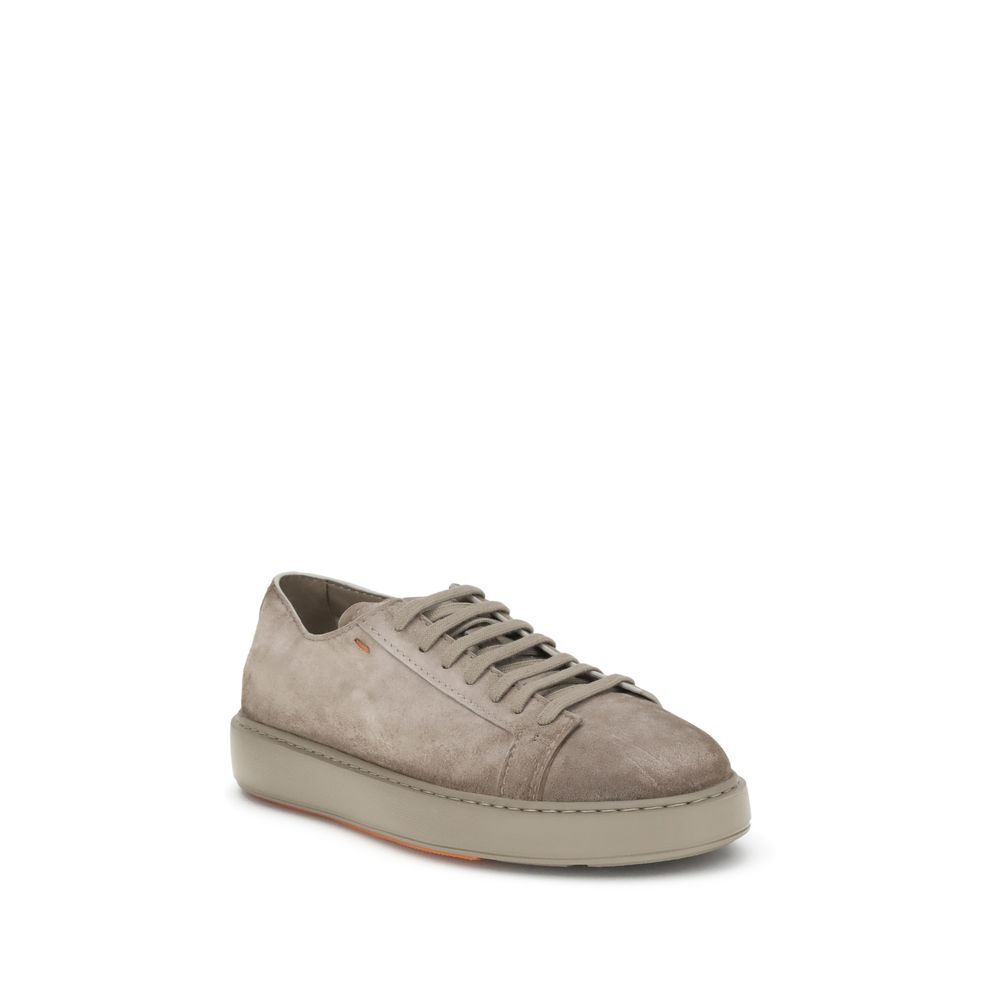 Baskets Santoni en daim orange