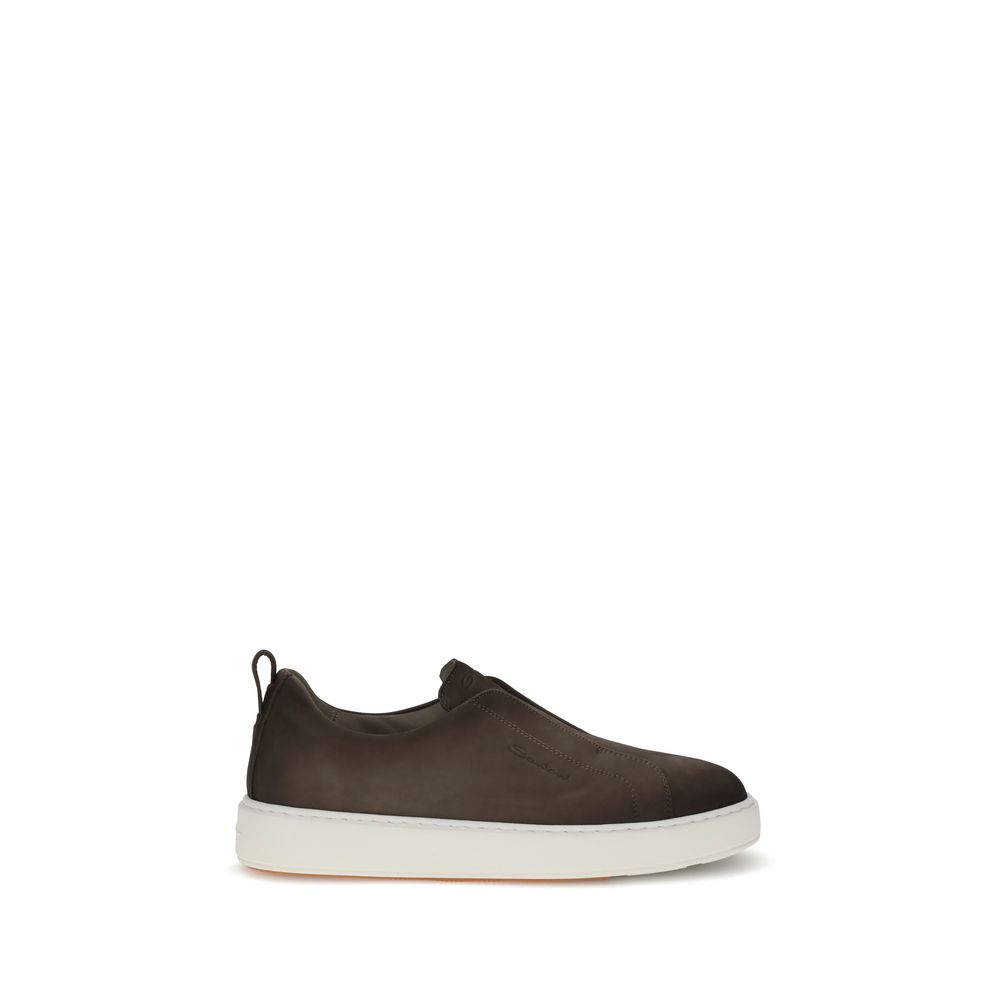 Baskets Santoni Slip-on noires