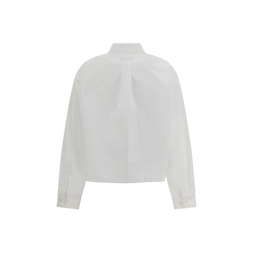 Chemise Miu Miu cropped blanche