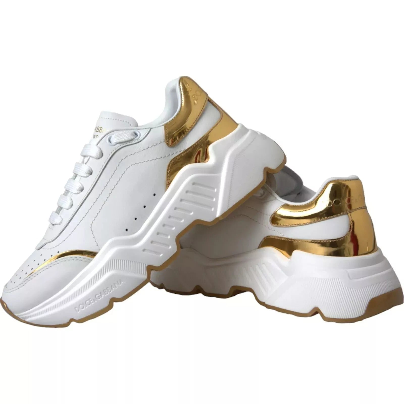 Baskets Dolce & Gabbana DAYMASTER blanches et dorées