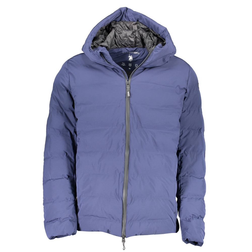 Veste avec capuche inconnue bleue