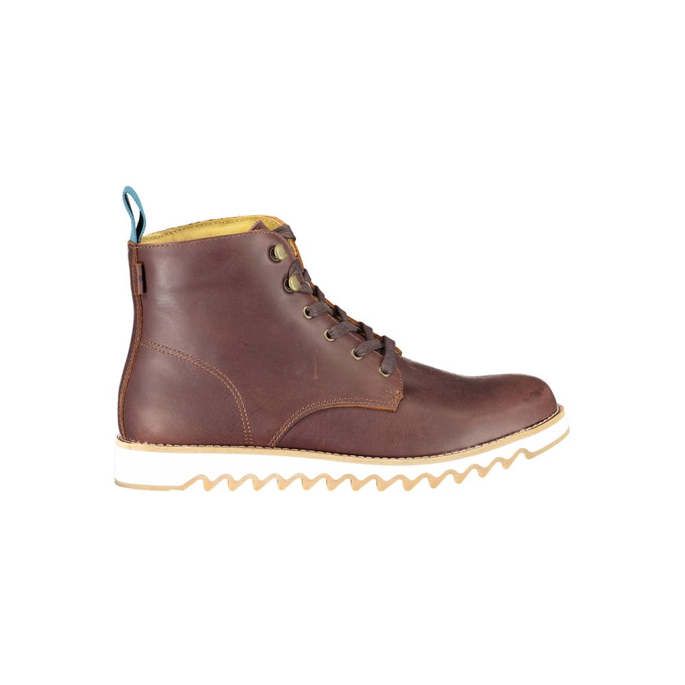 Bottines avec lacets brunes