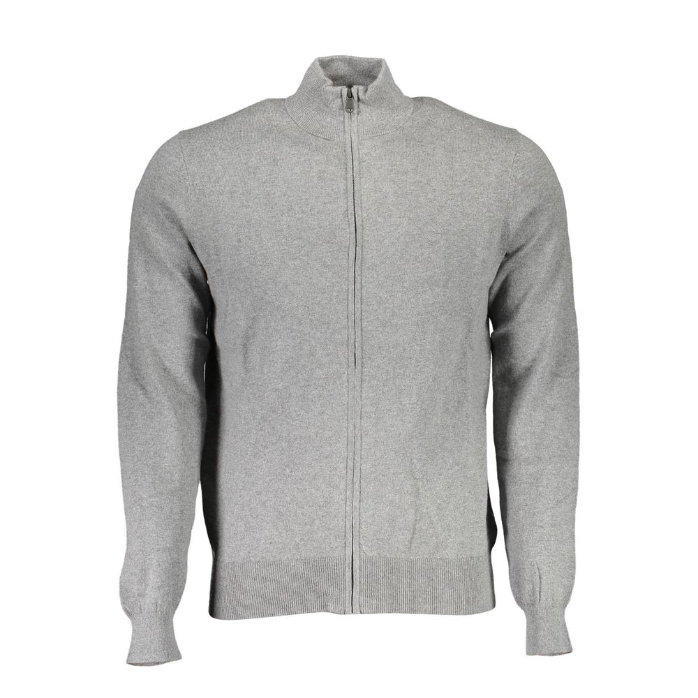Gilet gris à zip gris