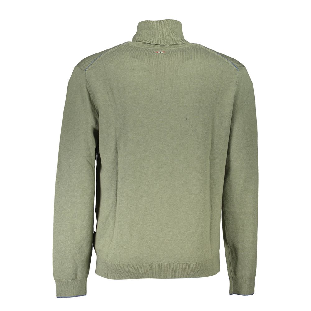 Pull Green brodé vert