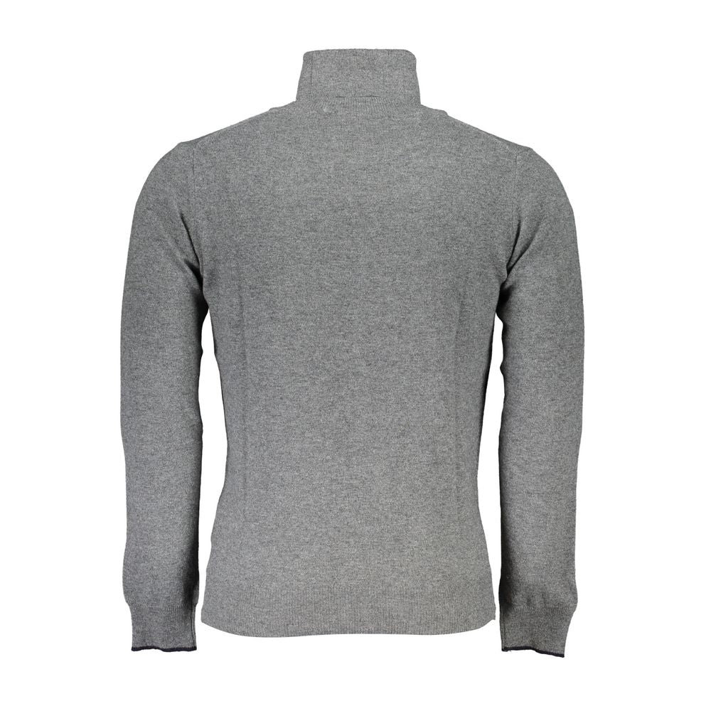 Pull Marque inconnue col roulé gris