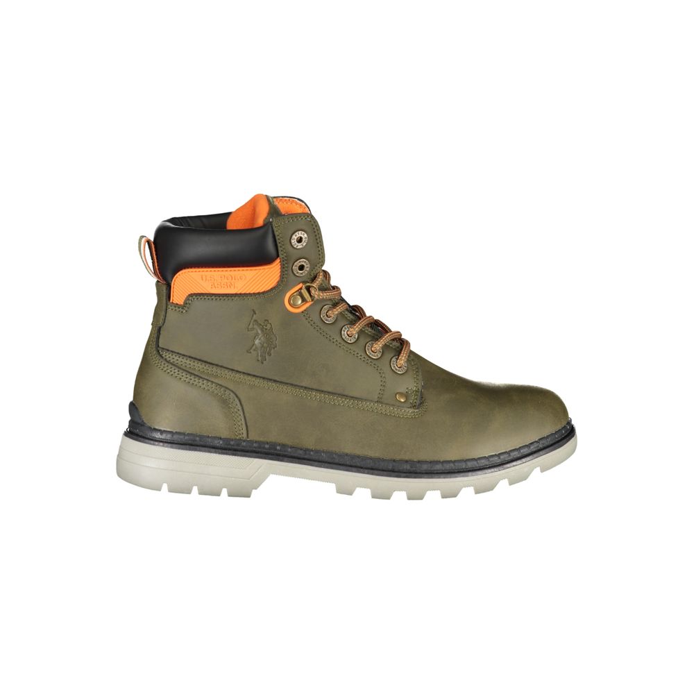 Bottines Green avec lacets vertes