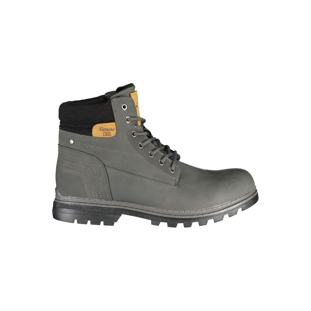 Bottines grises avec lacets