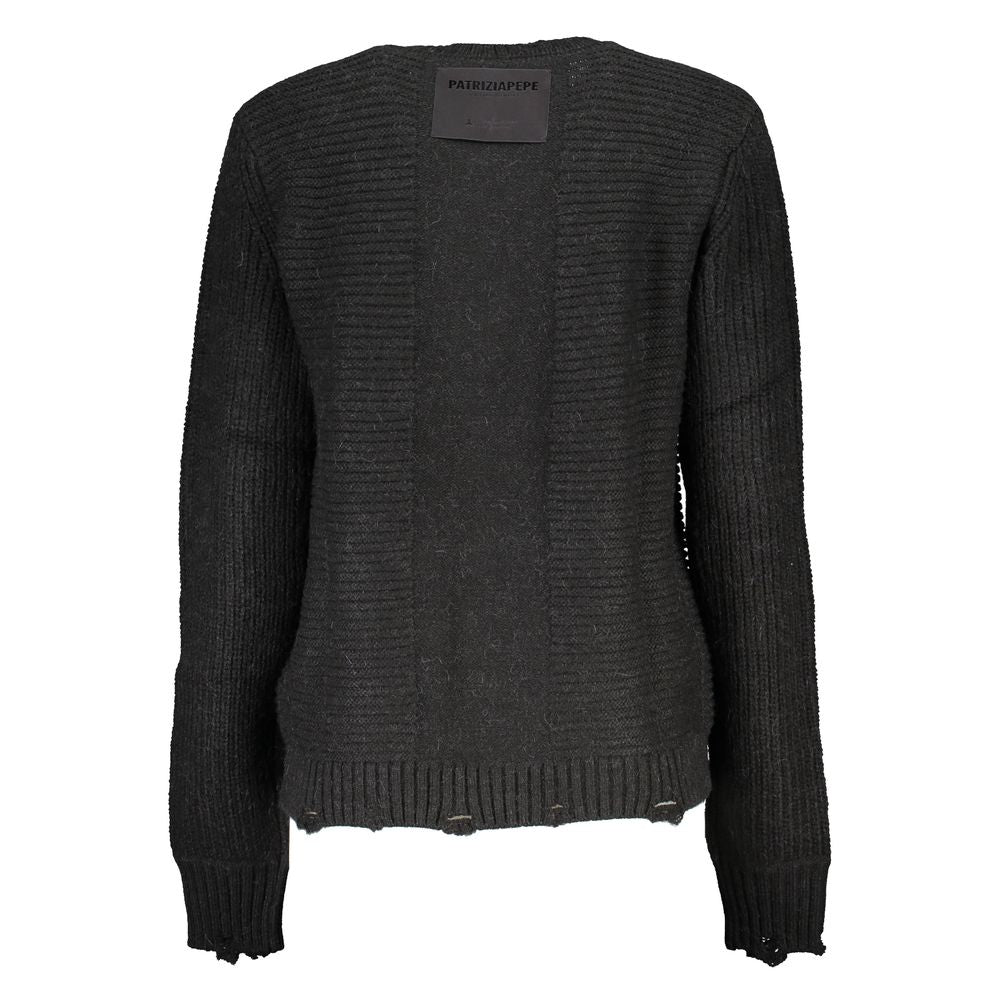 Pull noir à logo