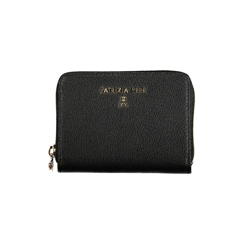 Portefeuille noir cuir Patrizia Pepe