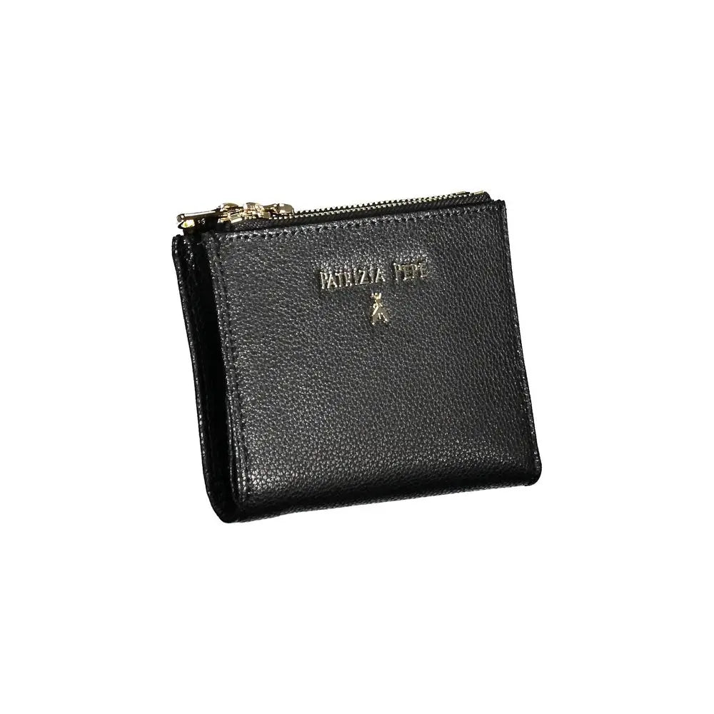 Portefeuille Noir en Cuir Patrizia Pepe