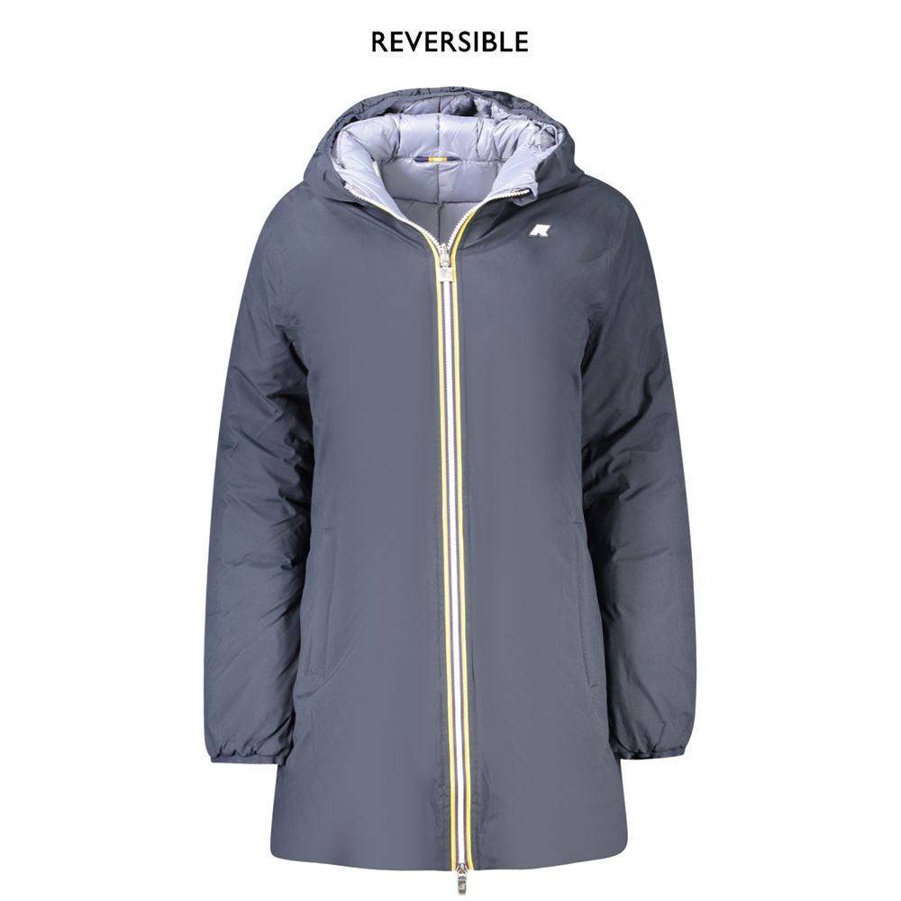 Manteau Bleu réversible avec capuche