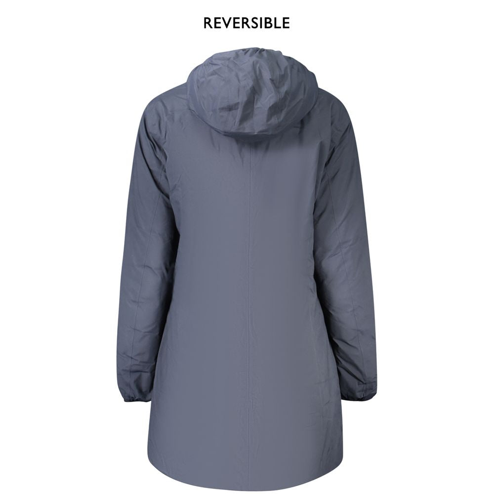 Manteau Bleu réversible avec capuche