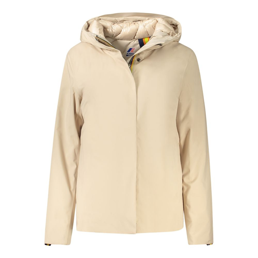 Veste beige à capuche beige