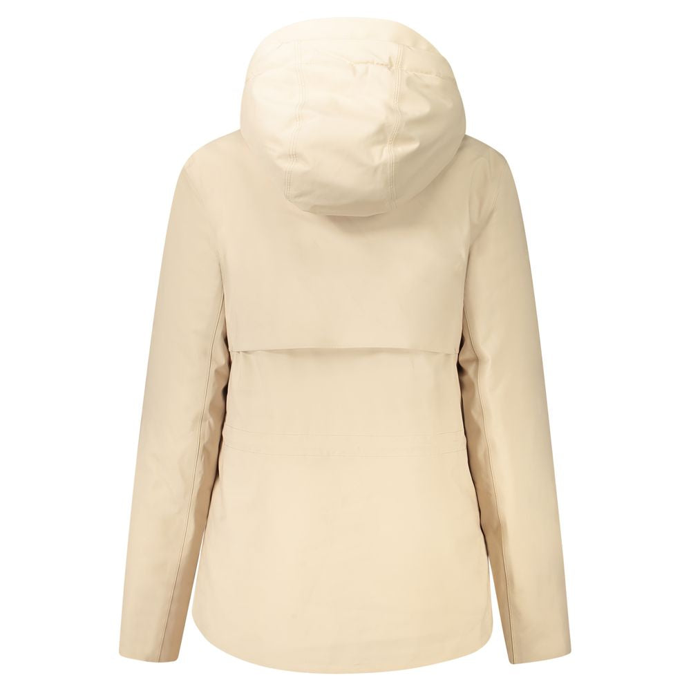 Veste beige à capuche beige