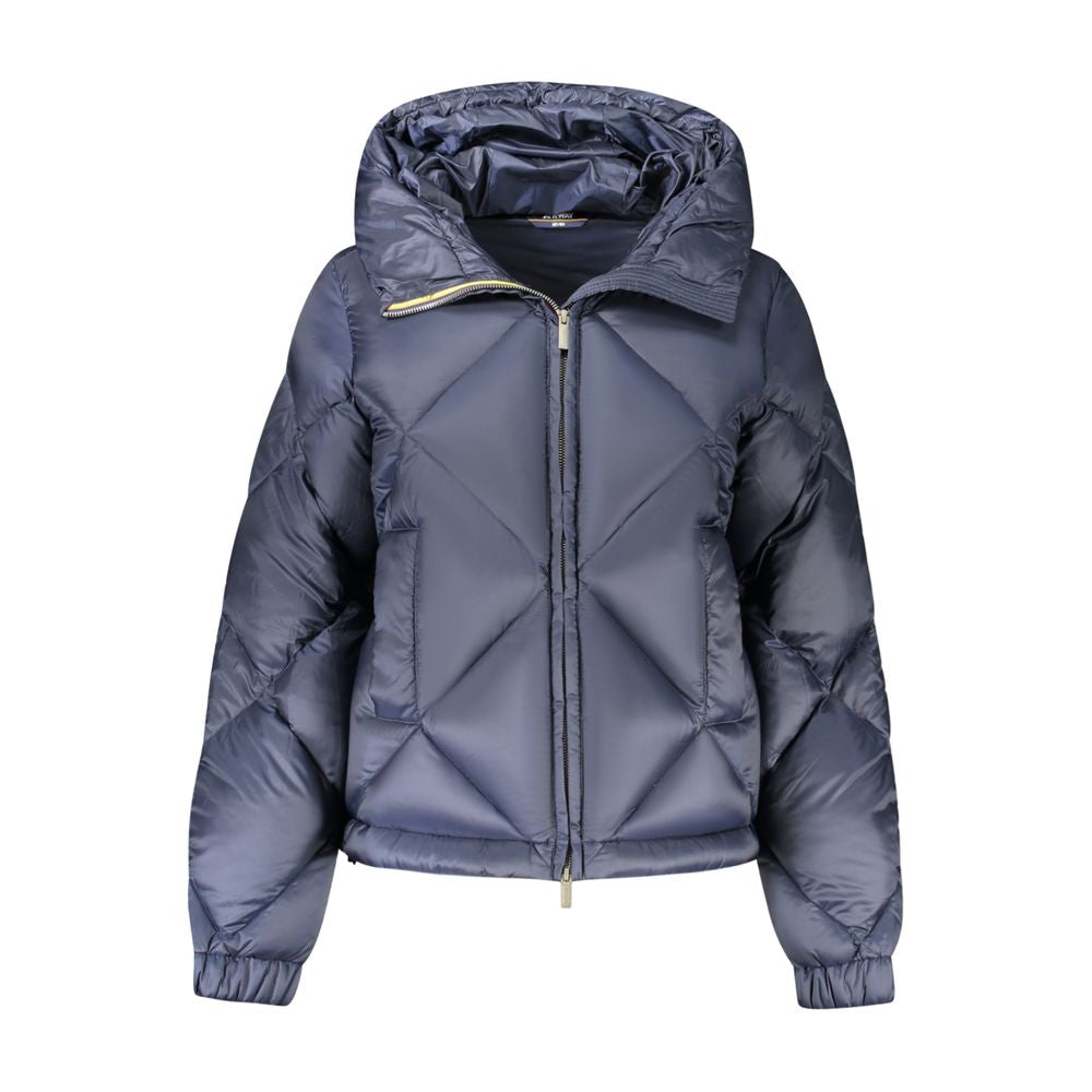 Veste avec capuche bleue