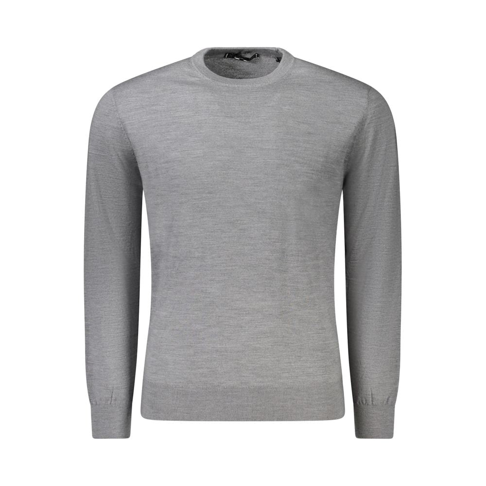 Pull gris Wool longs manches