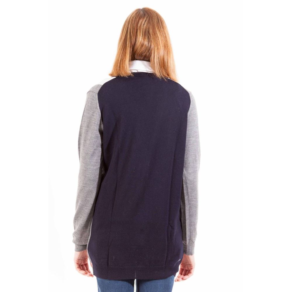 Cardigan gris avec logo gris