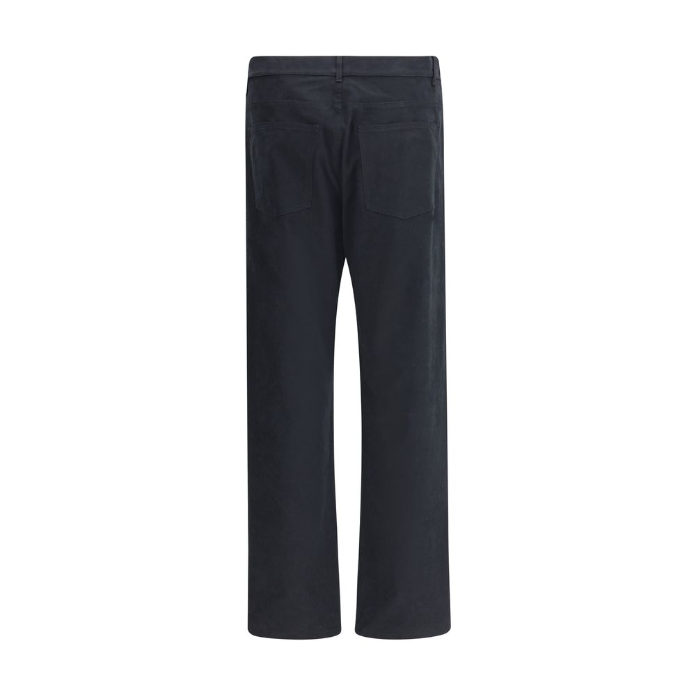 Pantalons Moschino droits noirs