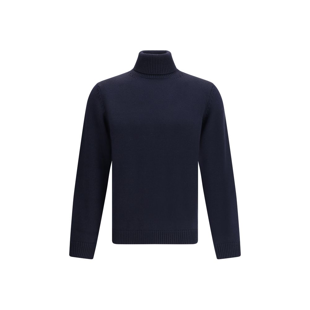 Pull Roberto Collina col roulé noir