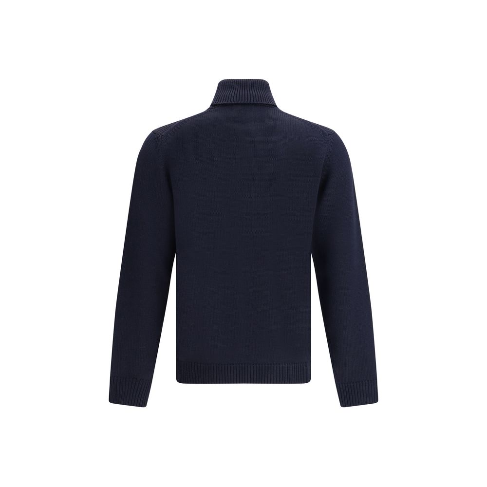 Pull Roberto Collina col roulé noir