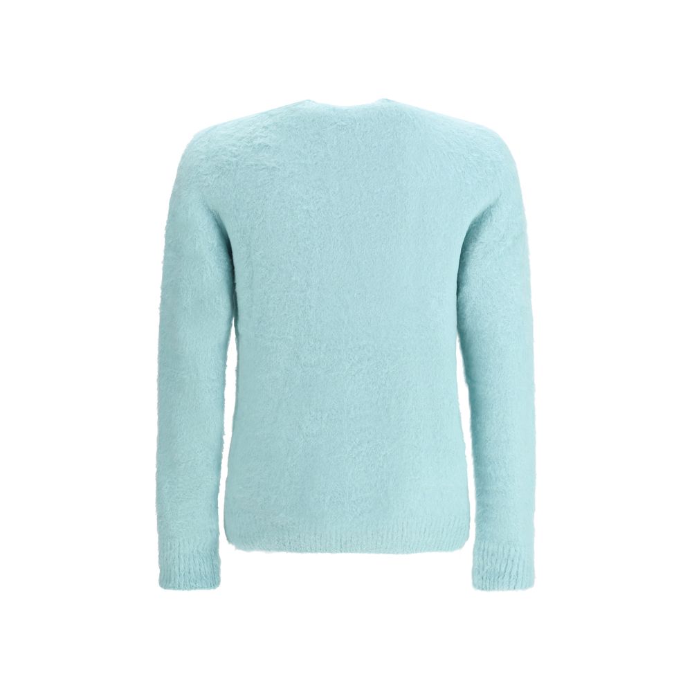 Pull Roberto Collina Effet Plush bleu