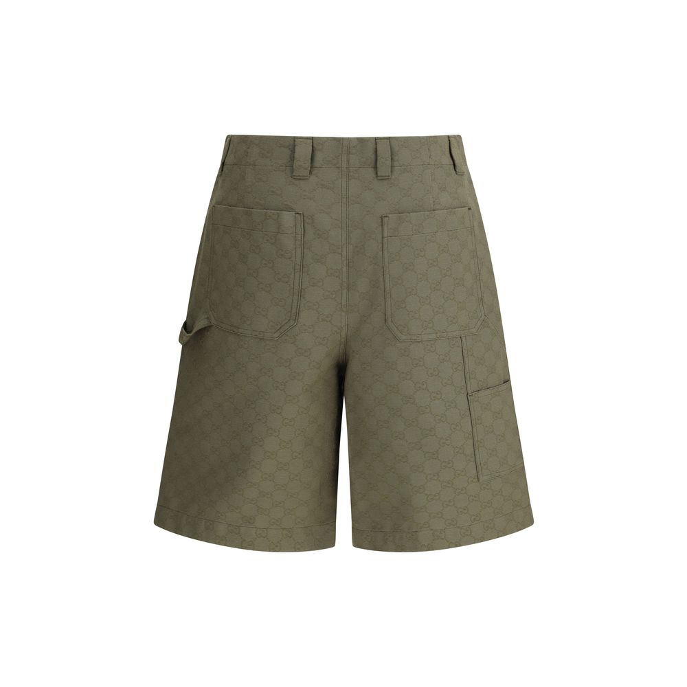 Shorts Gucci GG motif marron