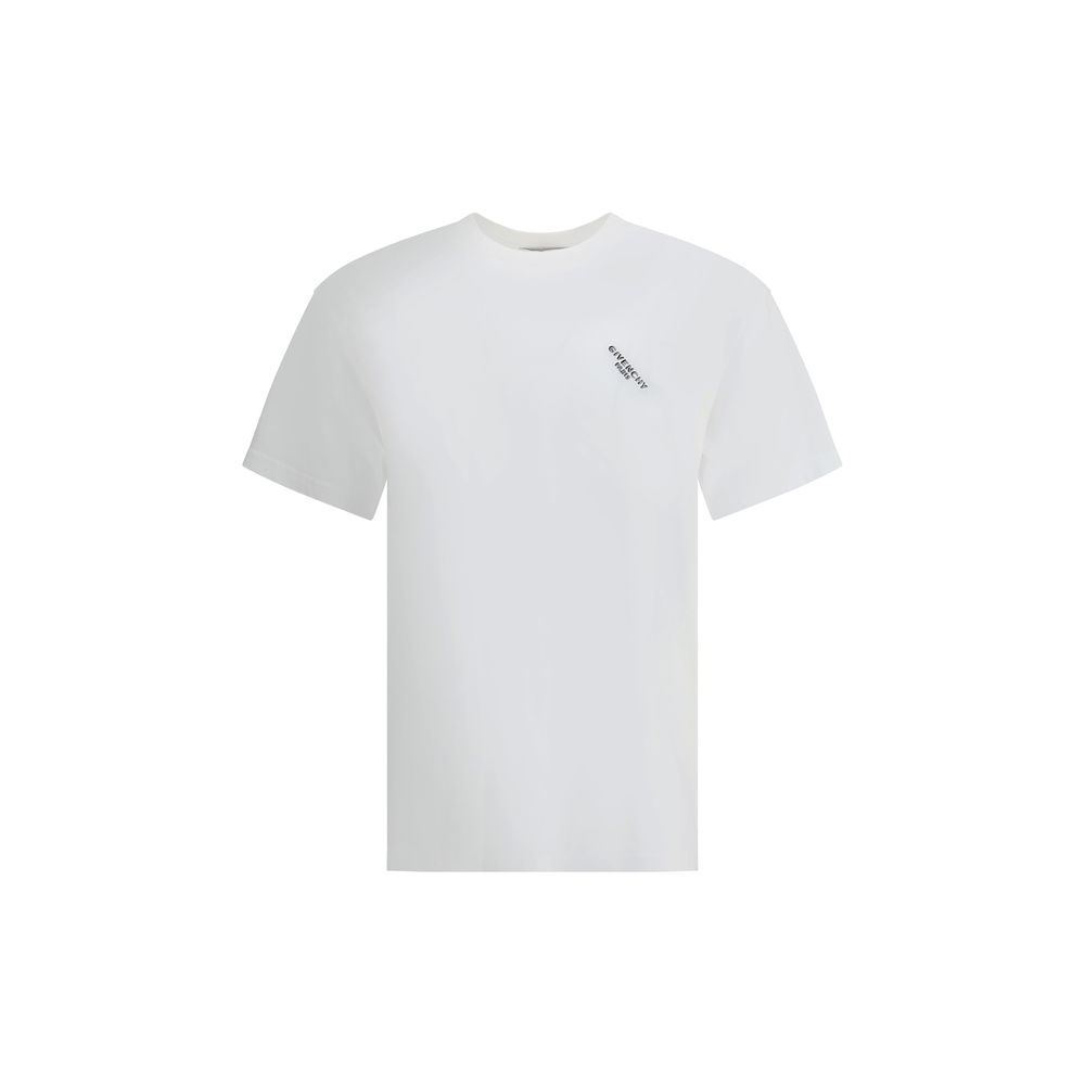T-shirt Givenchy logo angle blanc