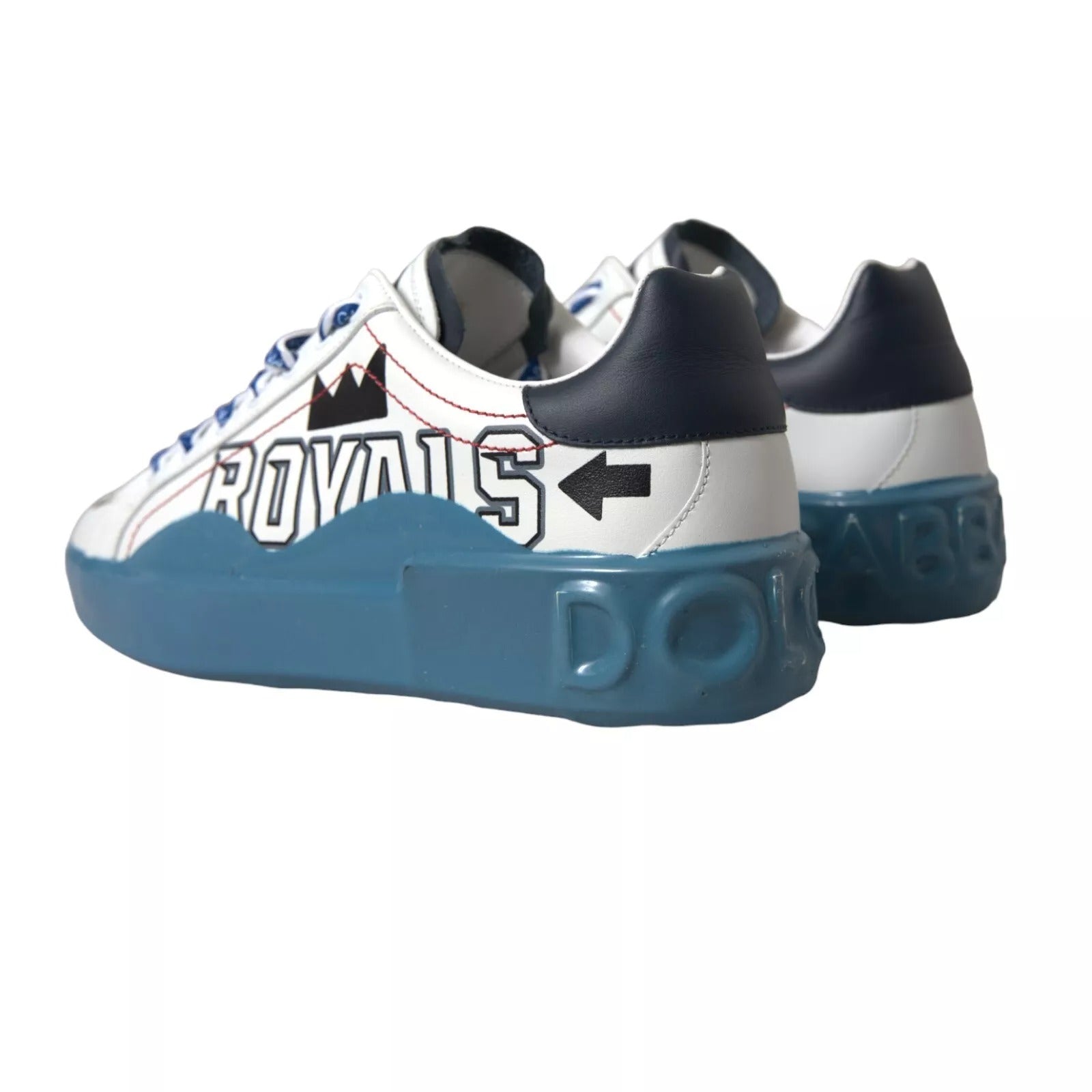 Baskets Dolce & Gabbana Portofino blanches et bleues