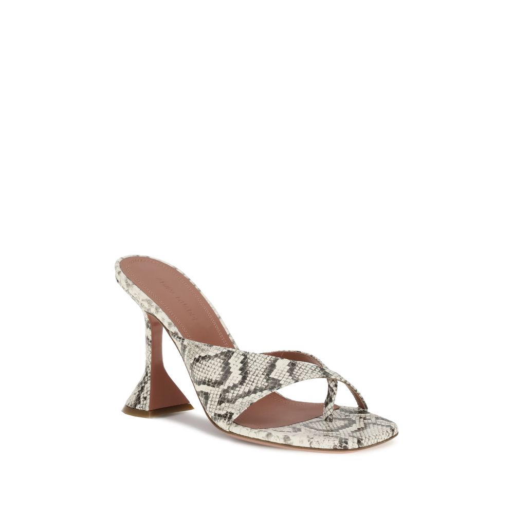 Sandales Amina Muaddi Shiona python