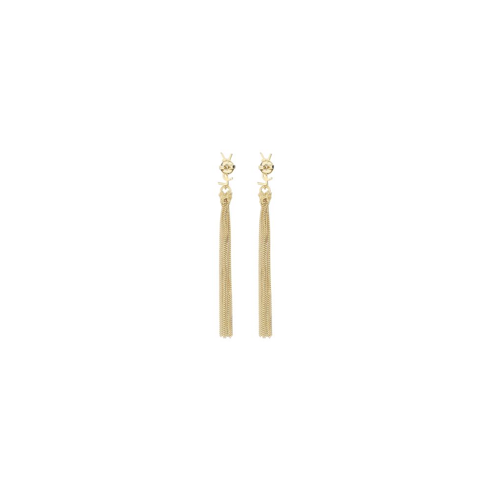 Boucles d'oreilles Saint Laurent Bo Pompons métalliques