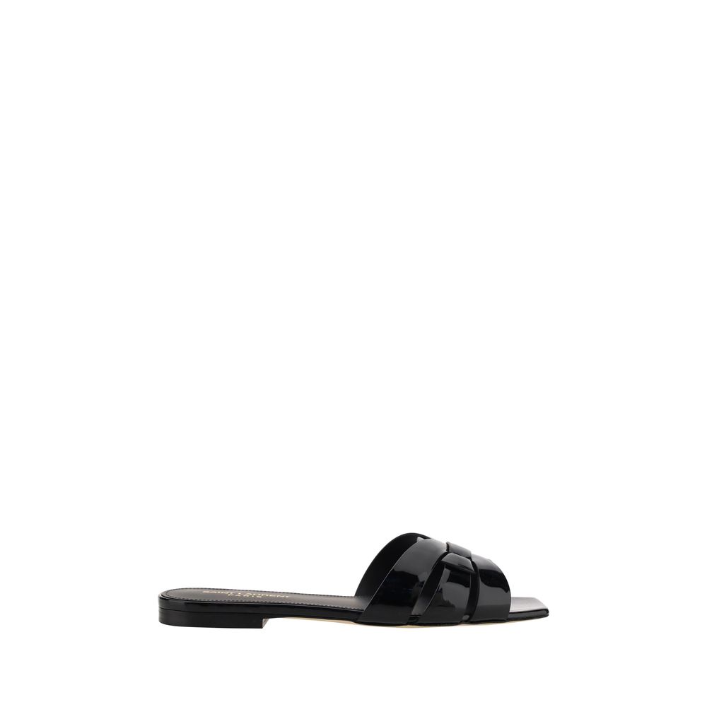 Sandales Saint Laurent Tribute noires