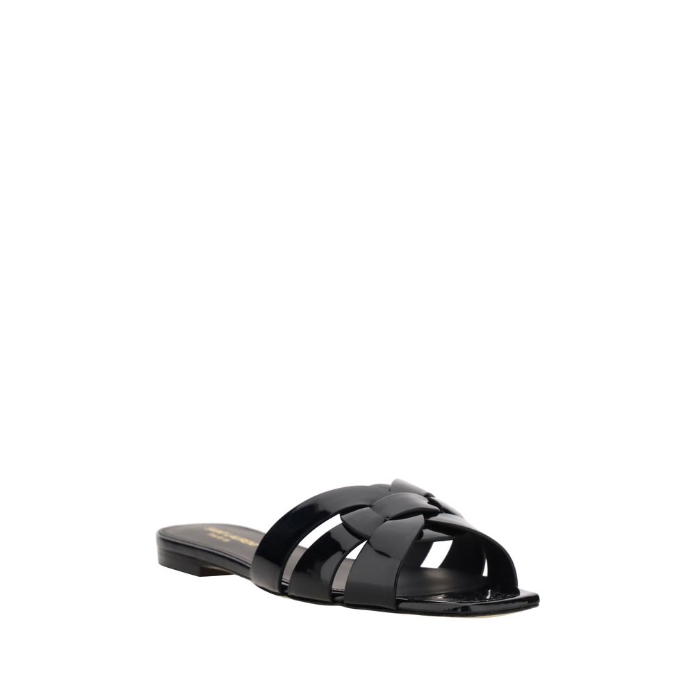 Sandales Saint Laurent Tribute noires