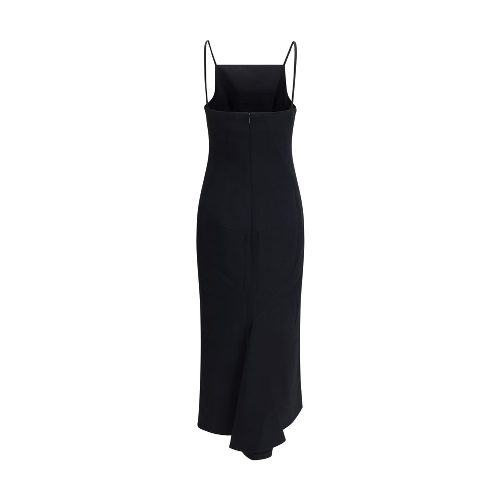 Robe midi Givenchy drapée noire