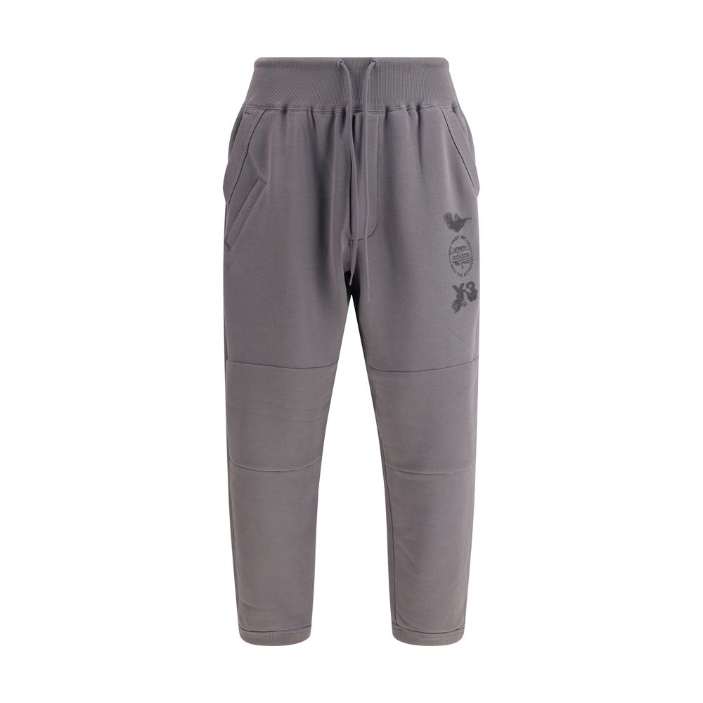Pantalons Y-3 Cuffed Track gris