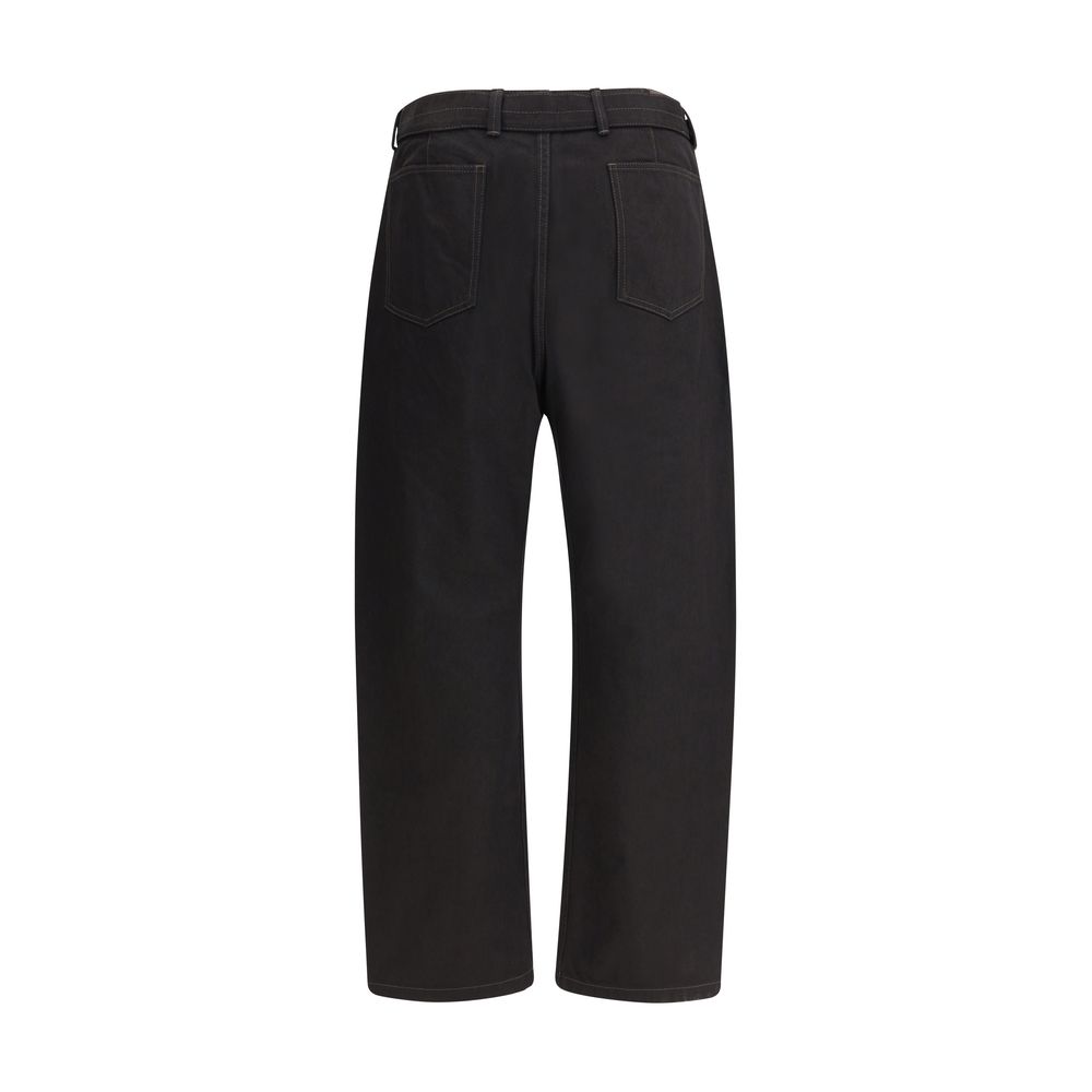 Pantalons Lemaire Barrel beiges