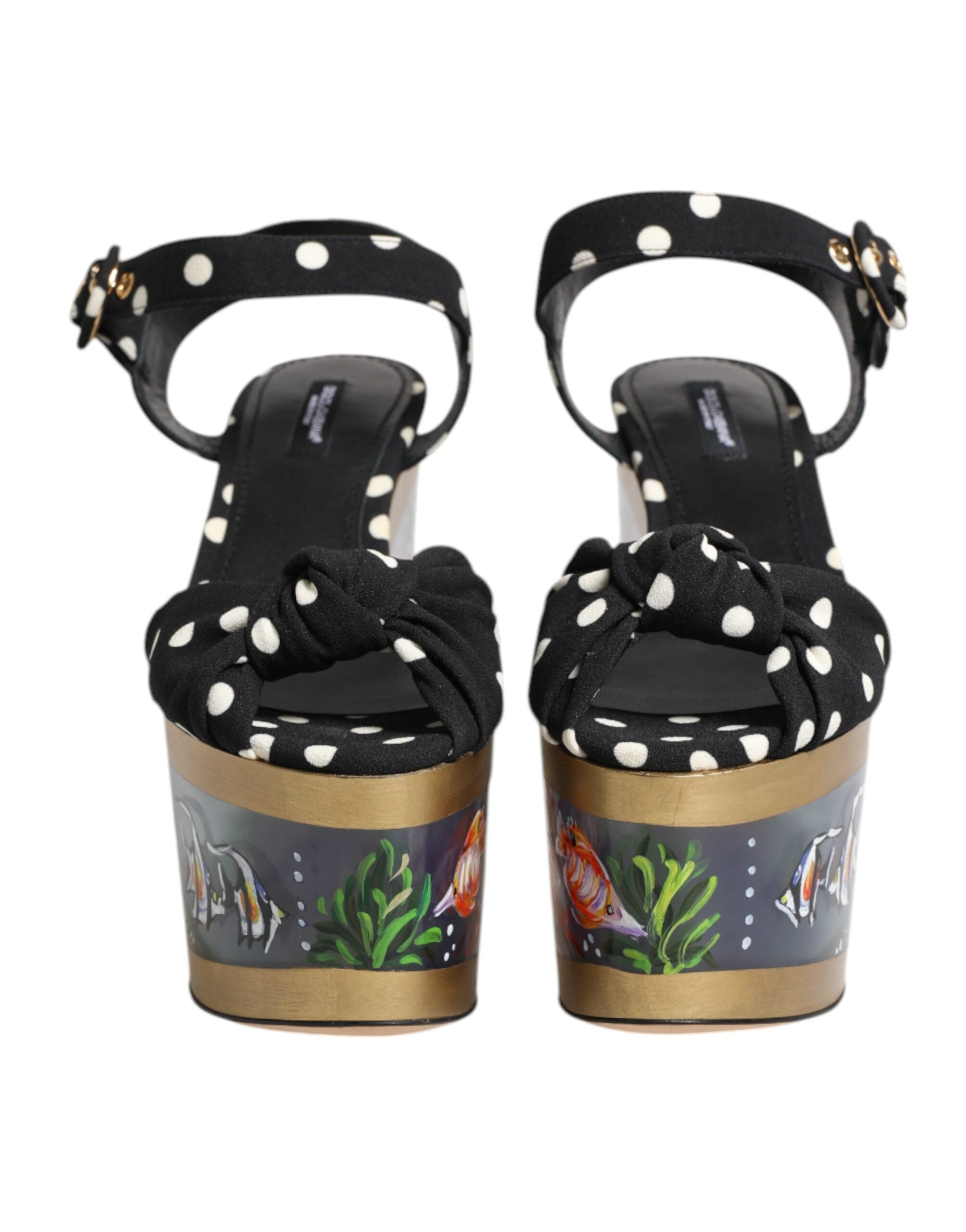 Sandales Dolce & Gabbana à pois multicolores