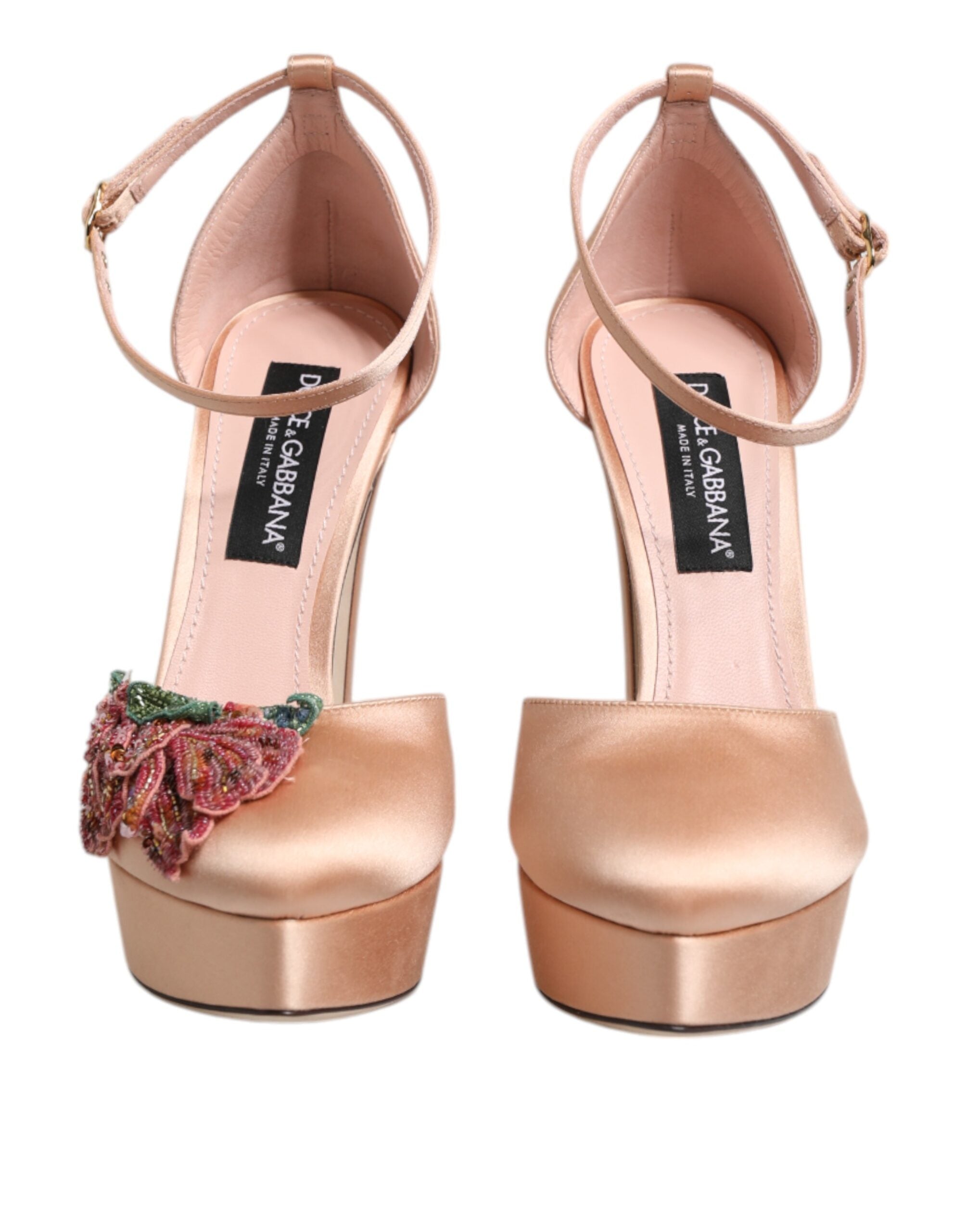 Sandales Dolce & Gabbana à brides roses pèches