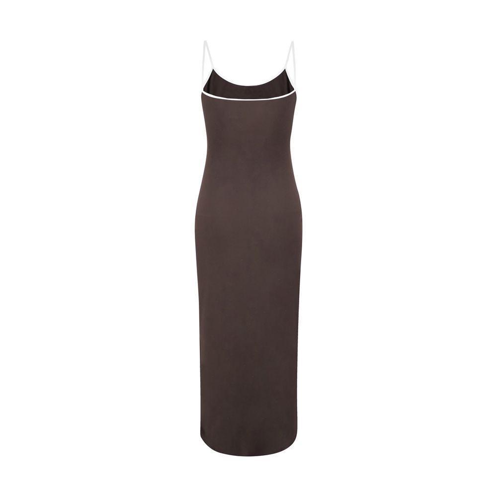 Robe midi Miu Miu sans manches noire