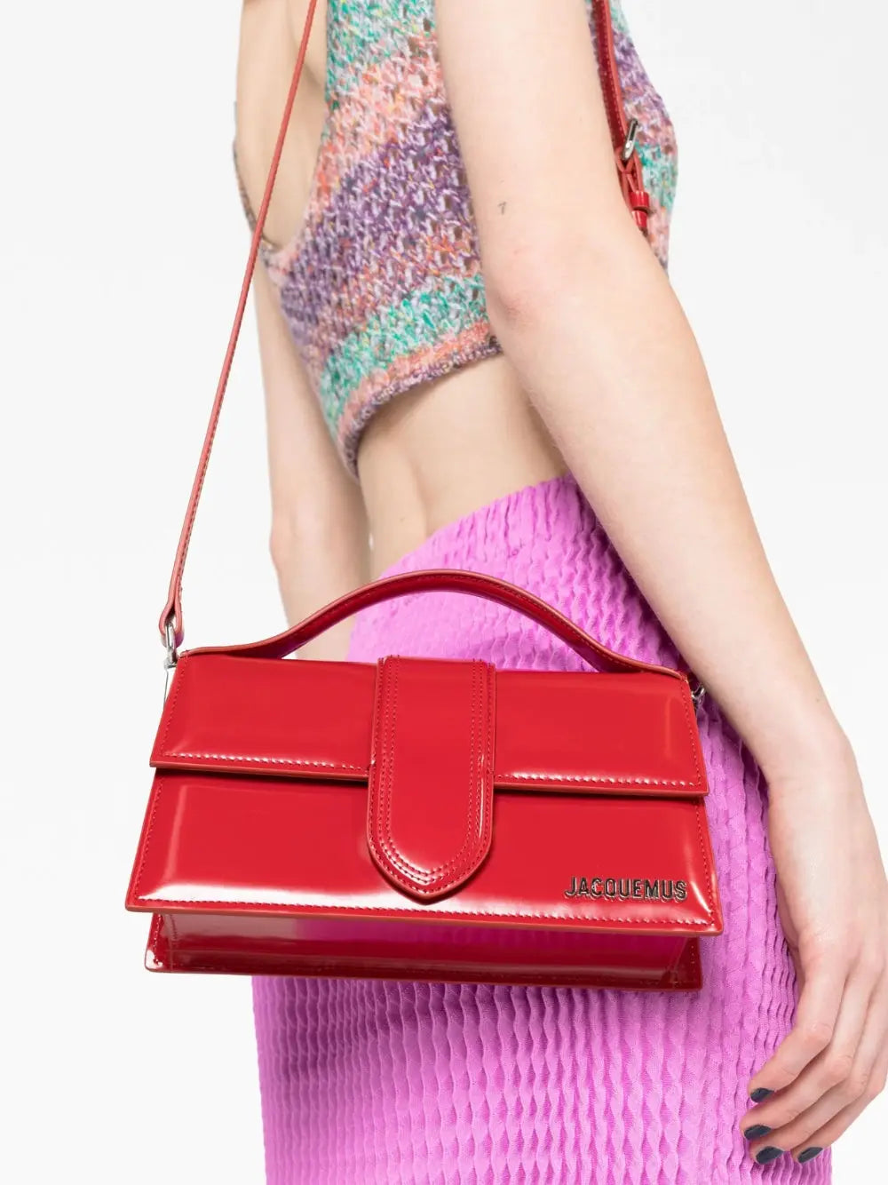 Sac bandoulière Jacquemus Le Grand Bambino rouge Jacquemus