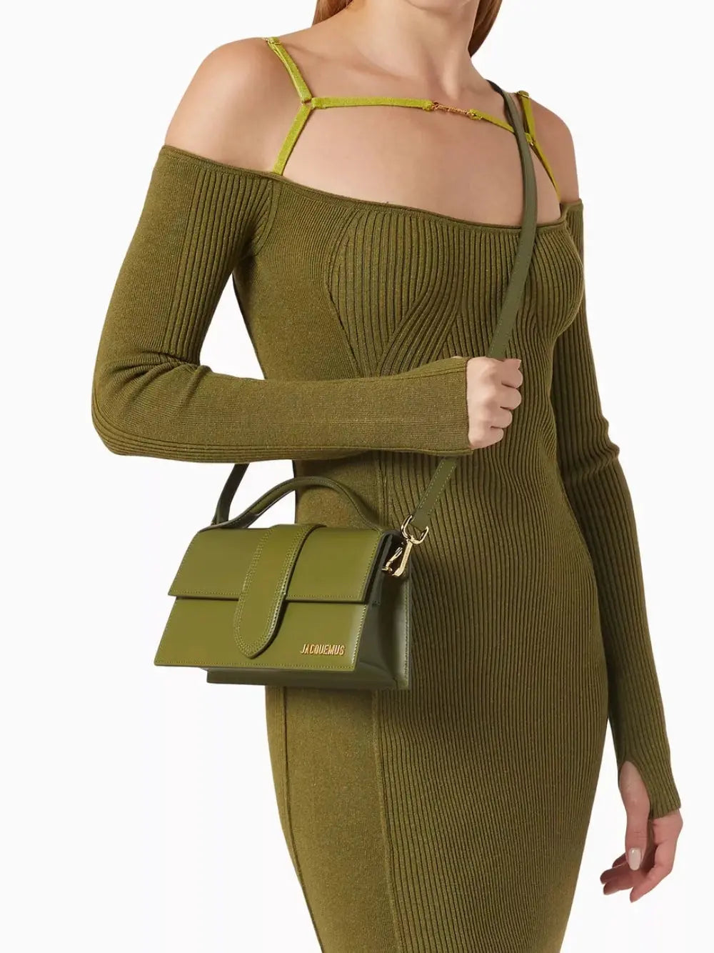 Sac Jacquemus Le Grand Bambino kaki Jacquemus