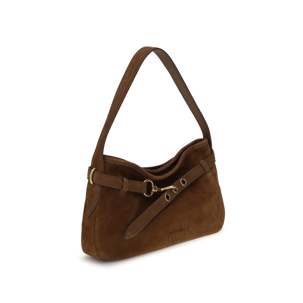 Sac bandoulière Miu Miu Adventure brun