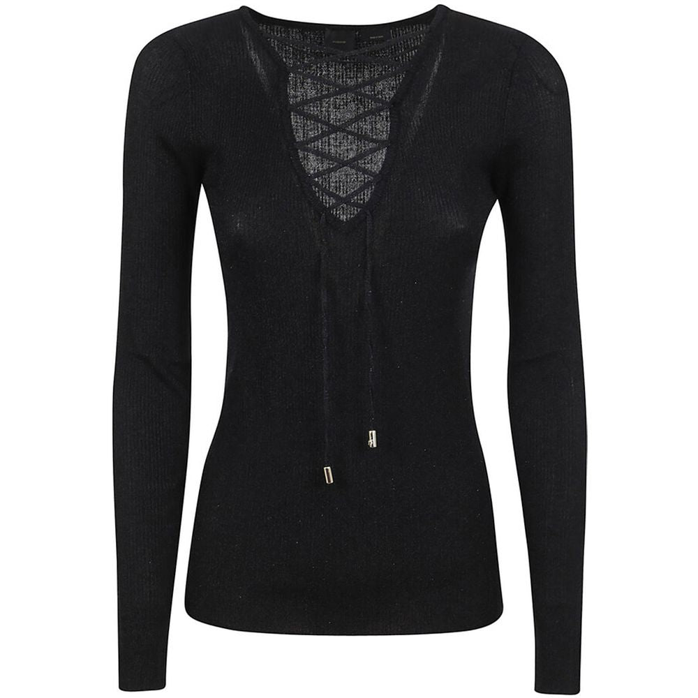 Pull Pinko V-neck noir