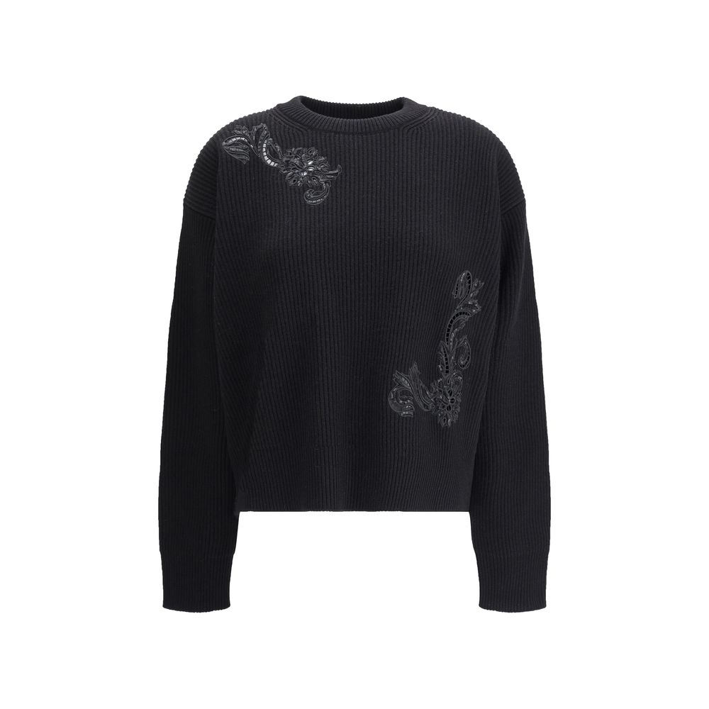 Pull Versace Barocco Leaf noir