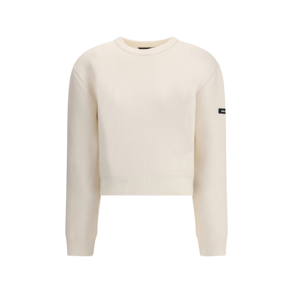 Pull Balenciaga en laine vierge noir