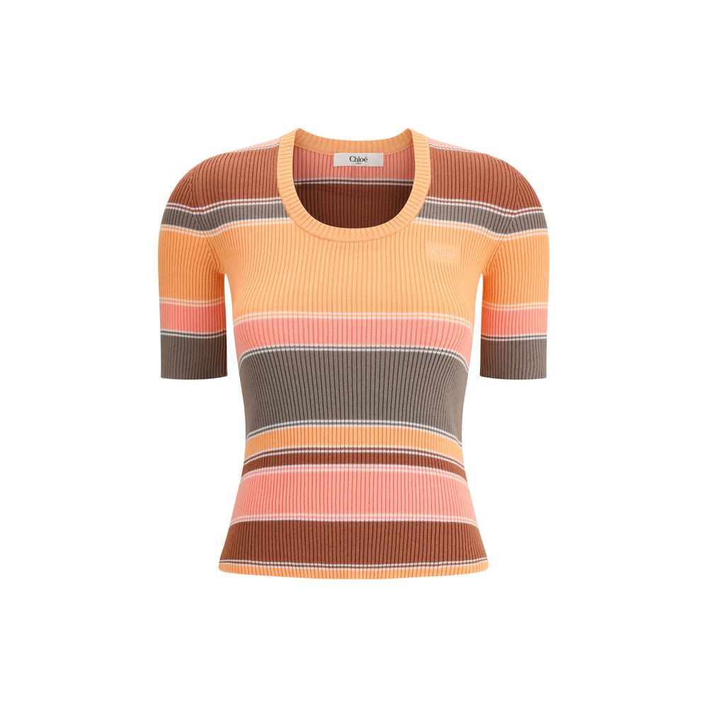 Pull Chloé rayé multicolore