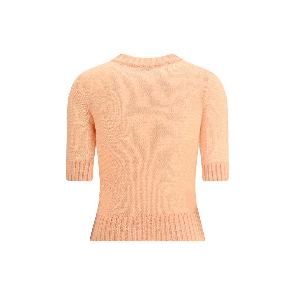 Pull Chloé Logo laine beige